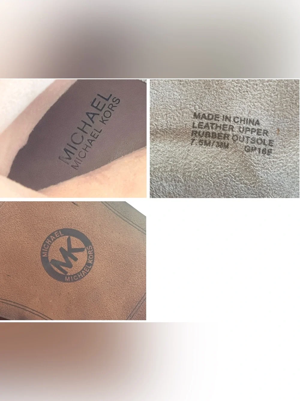 Michael Kors Malin Over The Knee Suede Boots Brown Whipstitch Gold Grommet 7.5